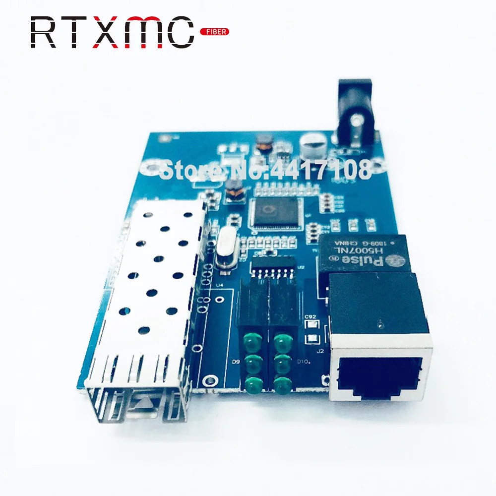 SFP оптоволоконный конвертер RJ45 гигабитный GPON/OLT медиа 1000 Мбит/с волоконно