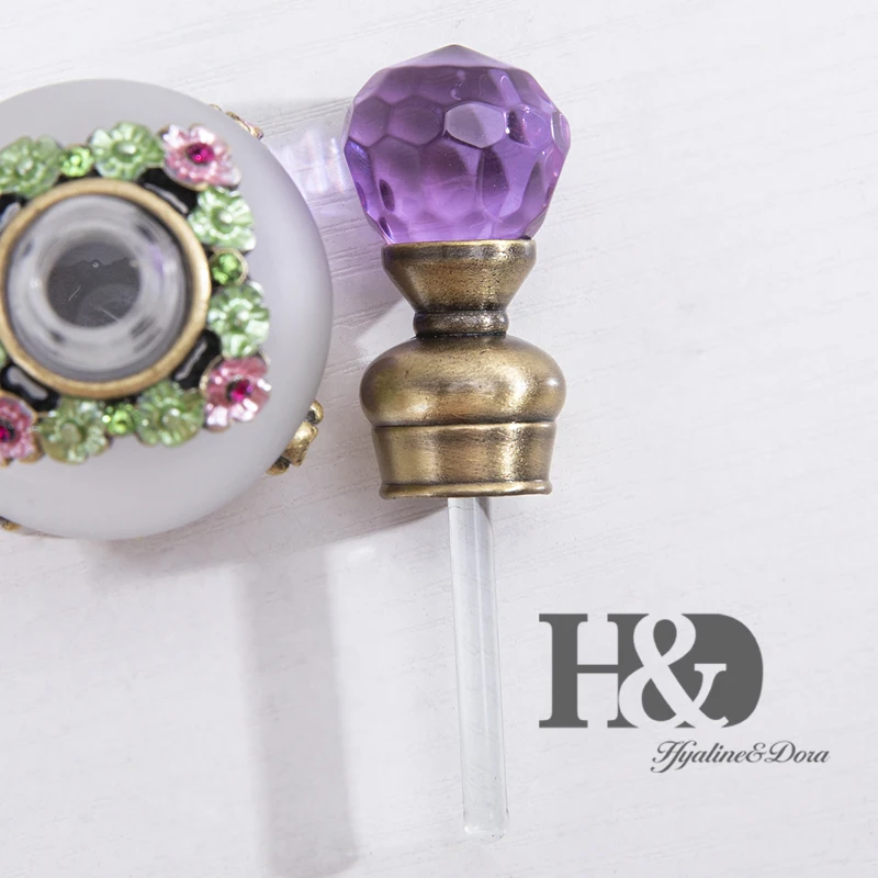 H&D, 15 стилей, пустые многоразовые флаконы для духов, Ретро стиль, матовое стекло, тонкий ароматизированный ароматизатор, контейнер для эфирных масел, Декор, подарок для девушек