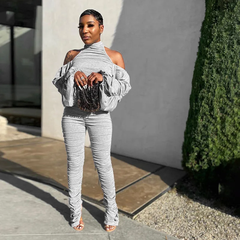 

Fashion Casual Off Shoulder Backless Drawstring Bandage Slim Jumpsuit Skinny Stretchy Overalls Female Rompers Outfits Fall New