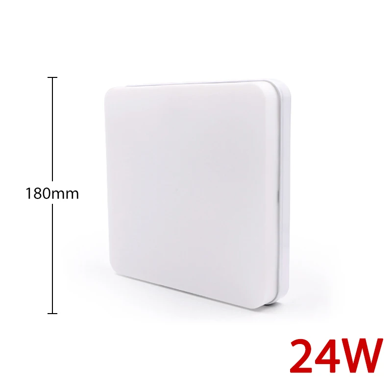 24W Square B 6 Вт 9 Вт 13 Вт 18 Вт 24 Вт 36 Вт 48 Вт поверхностное крепление заподлицо ультра тонкий светодиодный потолочный светильник лампа AC85-265V лампада светодиодный светильник для спальни - Цвет корпуса: 24W Square B