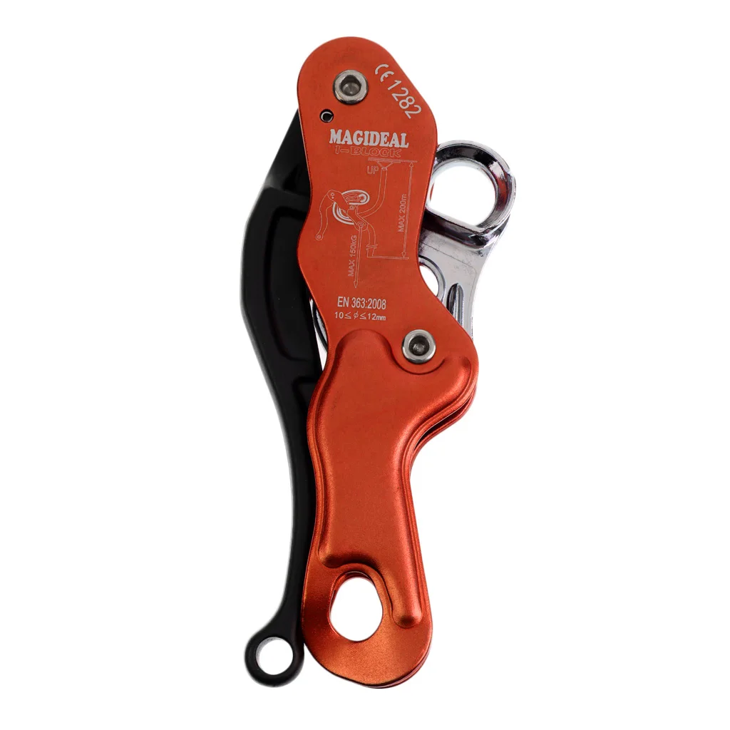 

Self-braking Double Stop Descender Rock Climbing Downhill Belay Rope Rescue