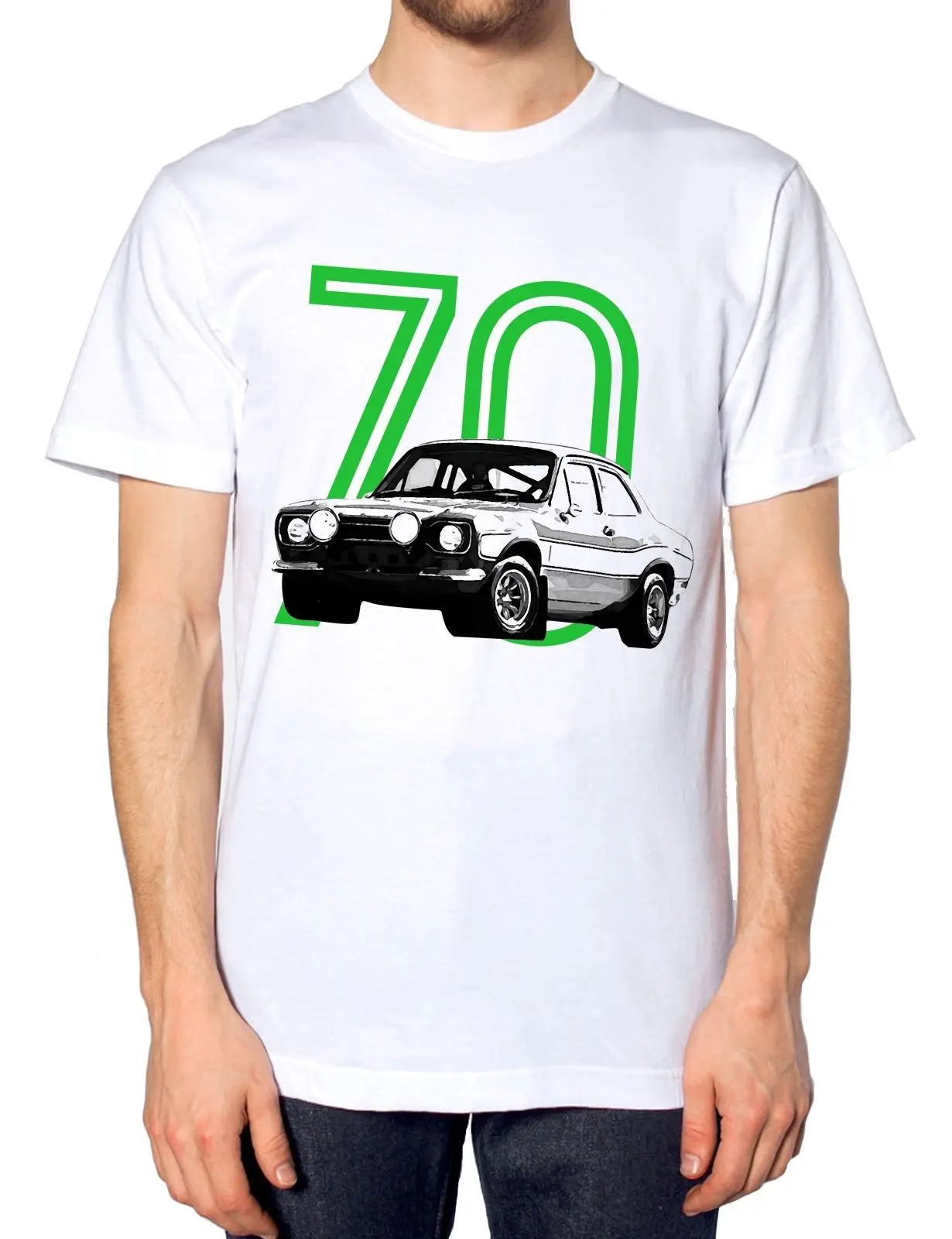 MK1 1970s Rally Car Мужская футболка гоночная для мальчиков Винтажная в стиле ретро