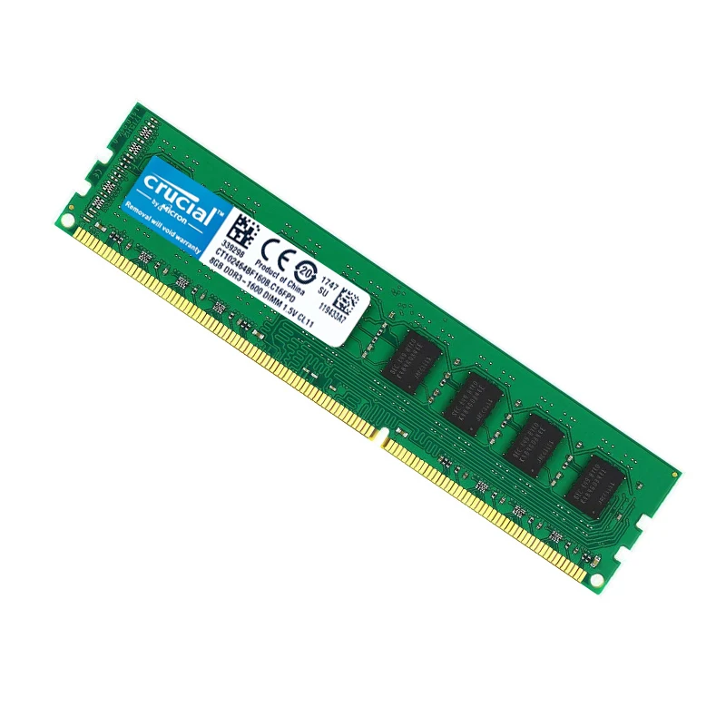 Оперативная память Crucial DDR3 DDR4 4 ГБ 8 ОЗУ PC3 1333 1600 1866 2133 PC4 2400 2666 для настольного ПК Dimm