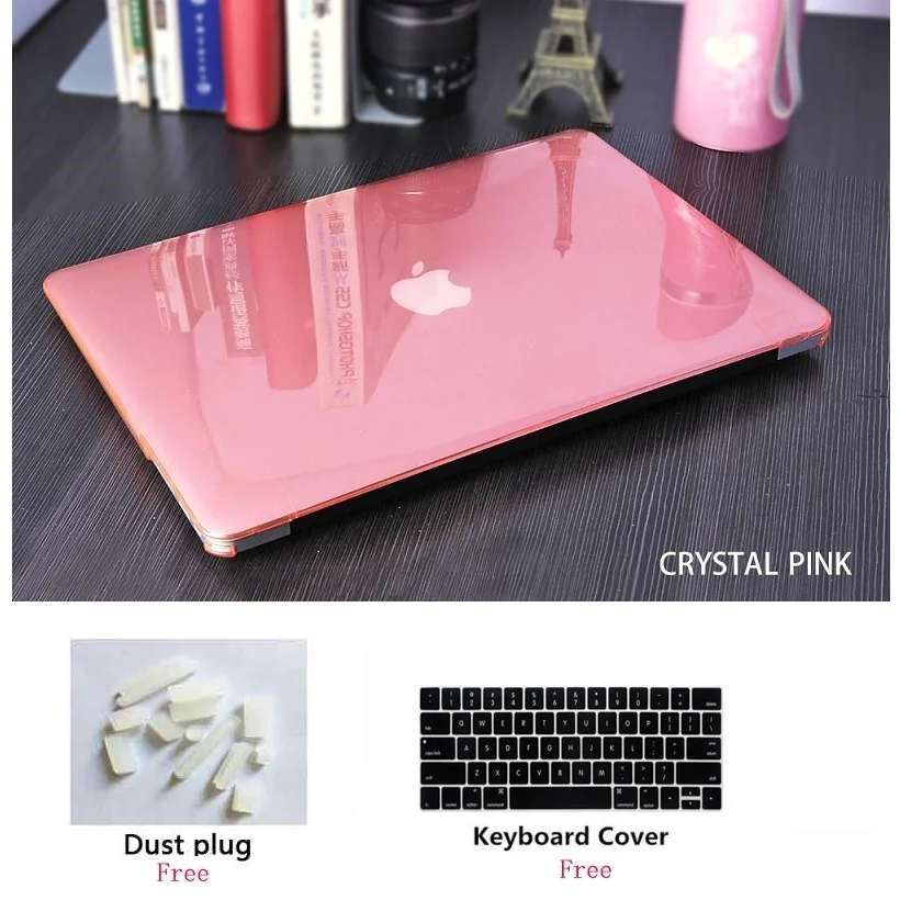 Прозрачный жесткий чехол для ноутбука с клавиатурой + пылезащитный Apple Macbook Pro Retina