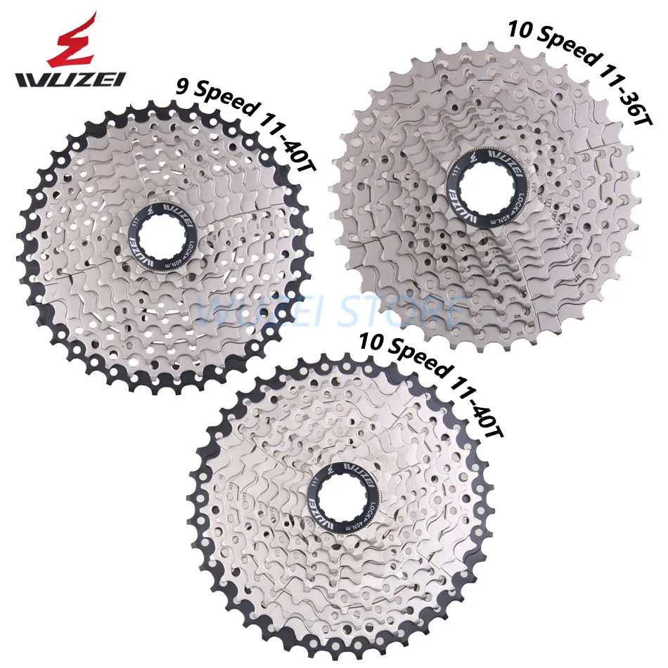 WUZEI 8 S/9 S/10 S/11 S/12 S кассета 32/36/40/42/46/50T Сталь mtb горный велосипед свободного хода Совместимость Shimano