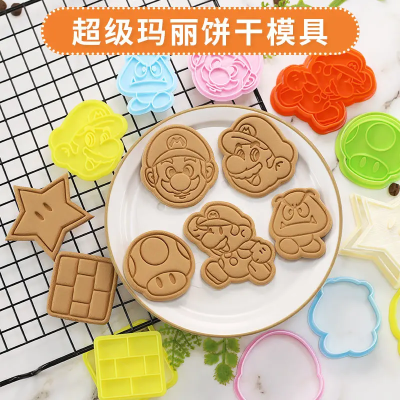 

Super Mario Bros Cartoon Cookies Mold Pumpkin Ghost Skull Household Baking Accessories Halloween Kitchen Supplies Children Gift