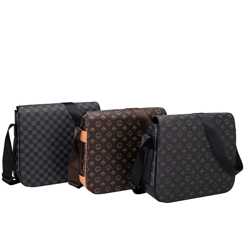 

Luxury Brand Men's Bags Business Men's Messenger Bags Casual Shoulder Bags PU Retro Fashion Men's Messenger Bags