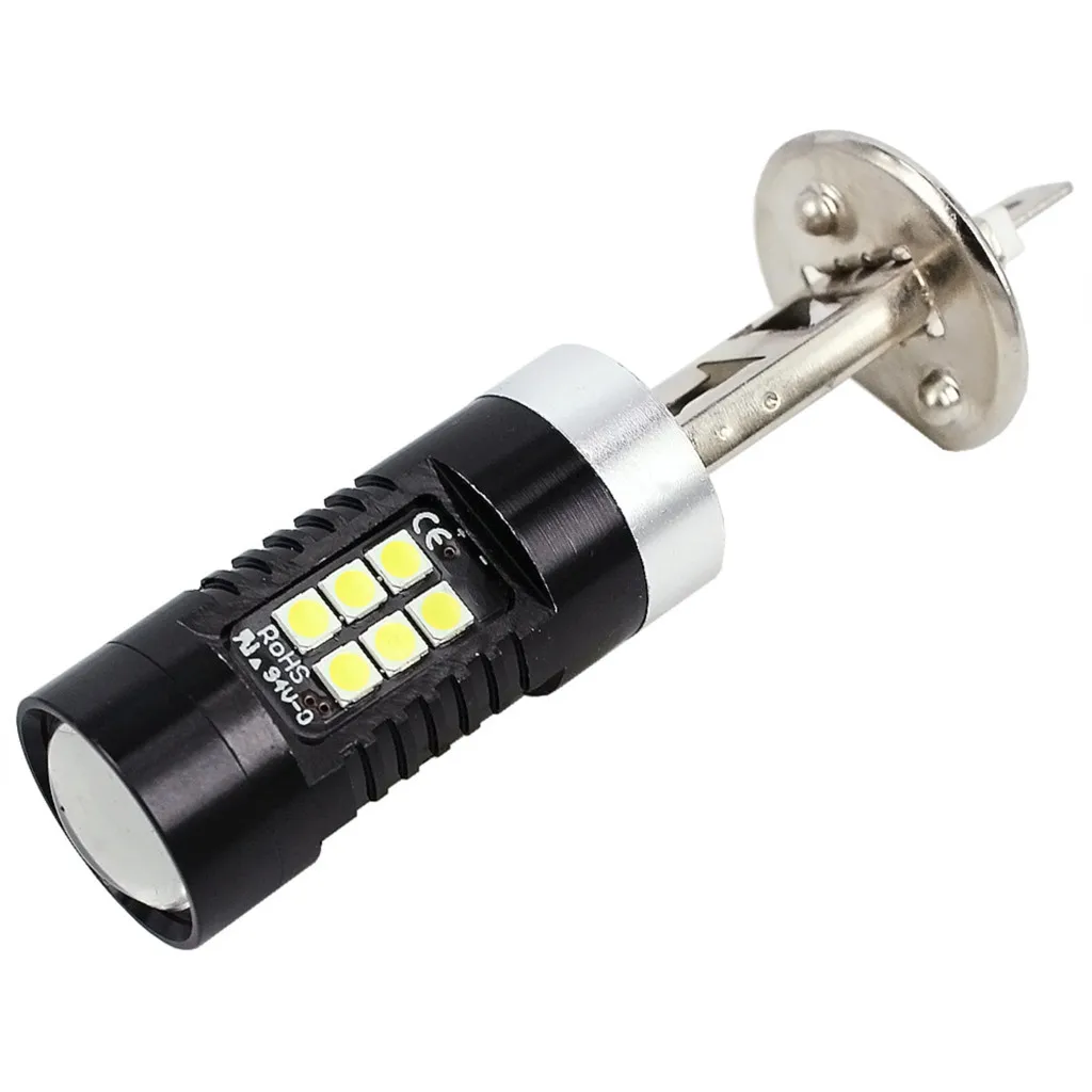 2 шт. h1 светодиодный 6500K белый H1 21SMD 3030 противотуманный автомобильный Светильник