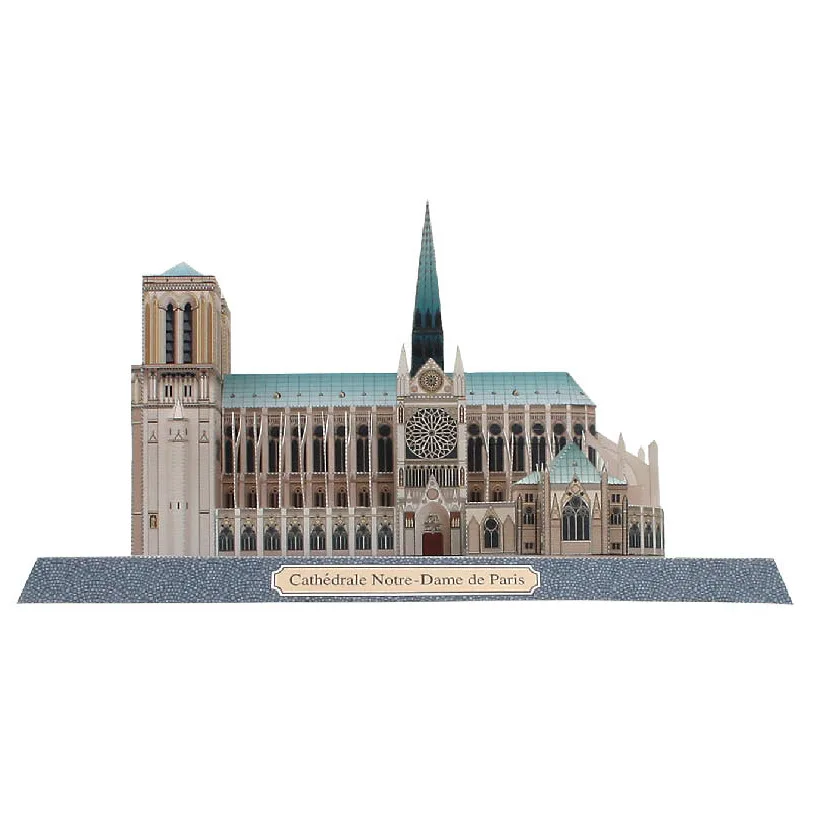 25x16x20 см всемирно известная бумажная 3D модель история нашей дамы архитектурная
