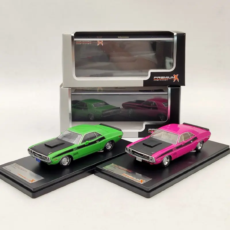 Премиум X 1:43 для Dodge Challenger T/A 1970 розовый/зеленый литье под давлением ограничено| |