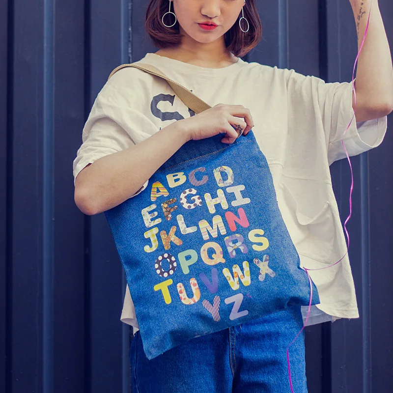 2018 Новые простые Джокер Письмо Искусство одно плечо бархатная сумка для