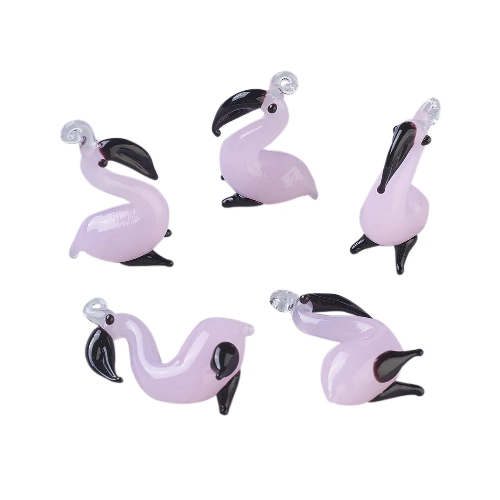 5 шт. стеклянные подвески в виде животных | Украшения и аксессуары