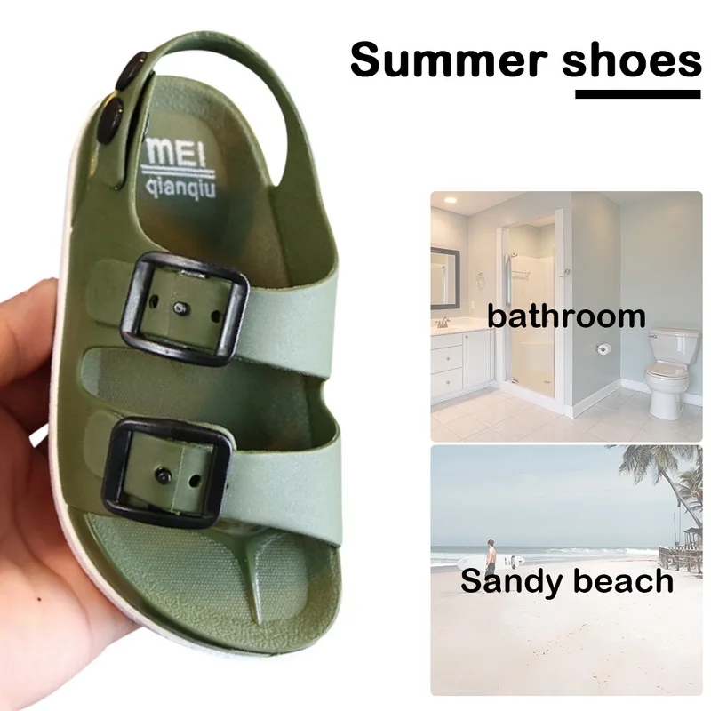 

Boys Sandals Summer Kids Shoes Leather Children Beach Male Non-slip Rubber Student Sport Sneakers Casual Sandalia Infantil