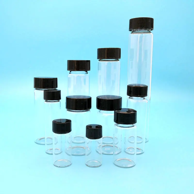 

Lab 2ml To 60ml Clear Glass Sample Vial Laboratory Reagent Medicine Bottle for Chemical Experiment