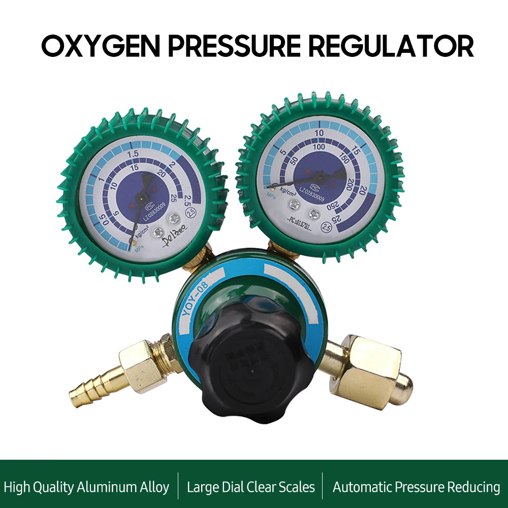 

Регулятор давления кислорода, сварочный газ O2, манометр, расходомер, промышленный кислородный редуктор