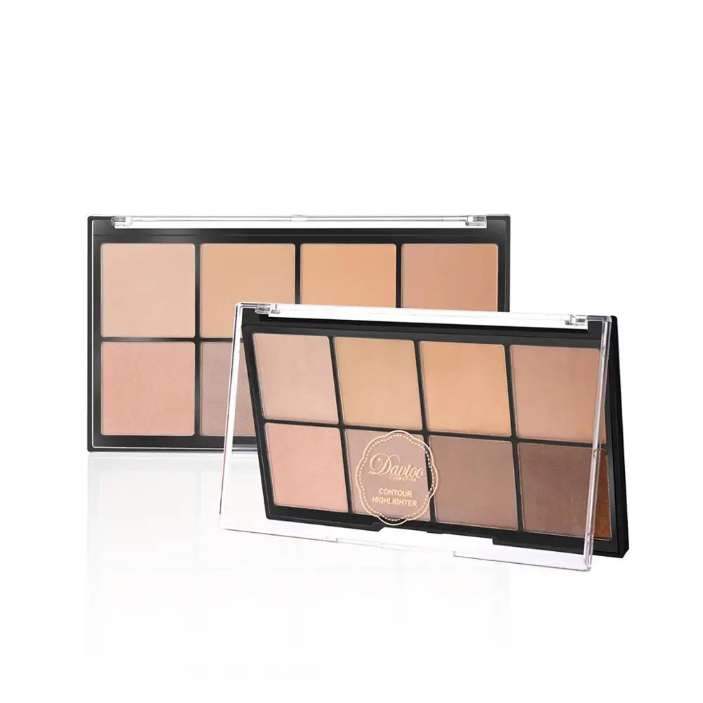 8 цветов компактный Гладкий контроль масла прессованная пудра с зеркалом стойкий