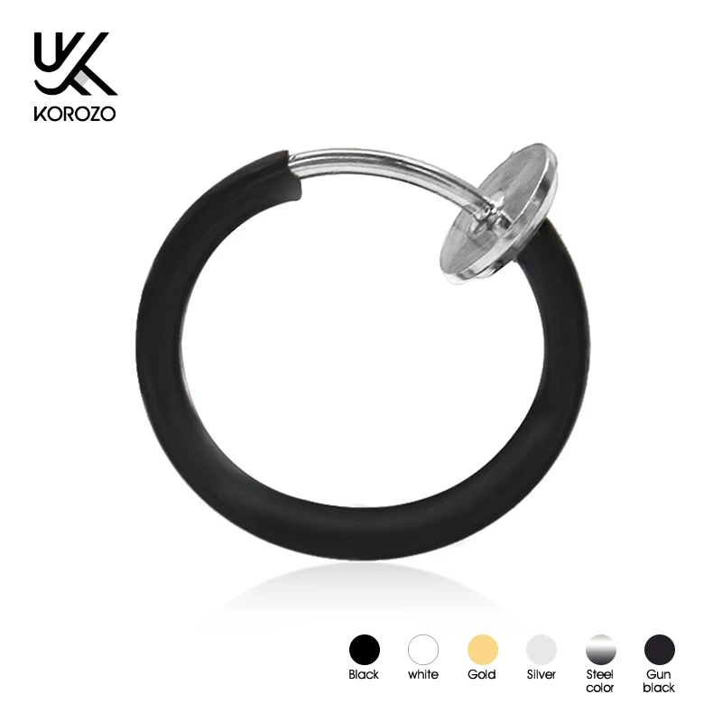 Корейские маленькие круглые серьги-клипсы для женщин клипсы панк-рок ювелирные