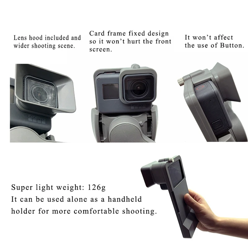 Портативный держатель адаптера для камеры DJI OSMO Mobile 3 Transfer GoPro 5/6/7|Детали копуса| |