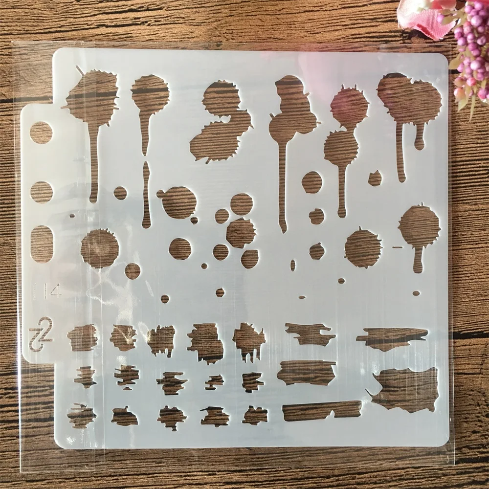 

13cm 5.1" Ink Spot Dot DIY Layering Stencils Wall Painting Scrapbook Coloring Embossing Album Decorative Paper Card Template