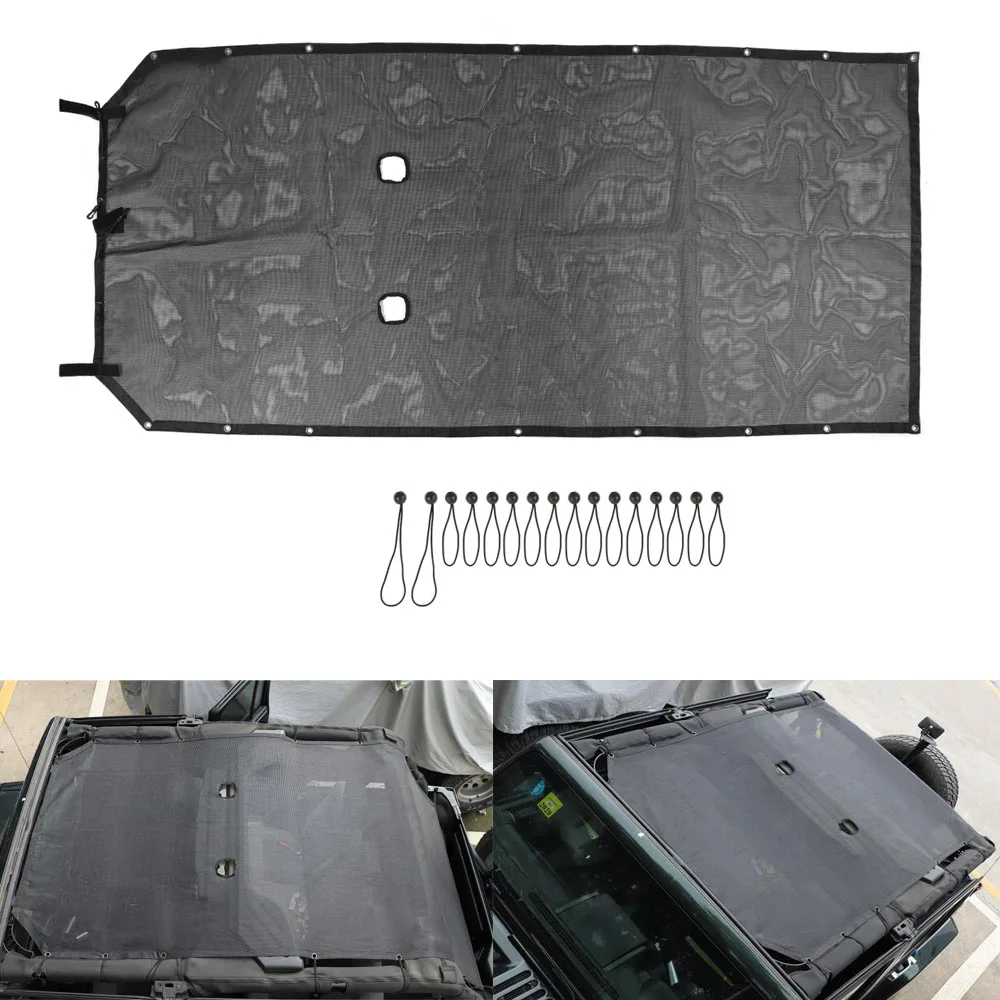 Для Jeep Wrangler JK 4 двери 2007 2017 Автомобильная крыша сетка для теплоизоляции наружная
