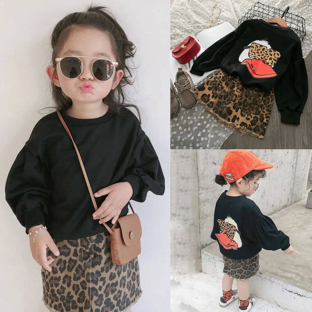 Модный детский комплект одежды для девочек спортивный костюм одежда маленьких