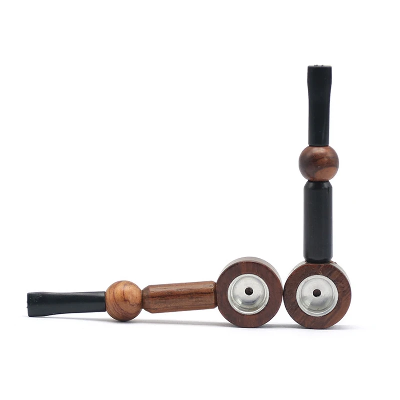 Необработанные деревянные Мини трубы вращающаяся портативная креативная