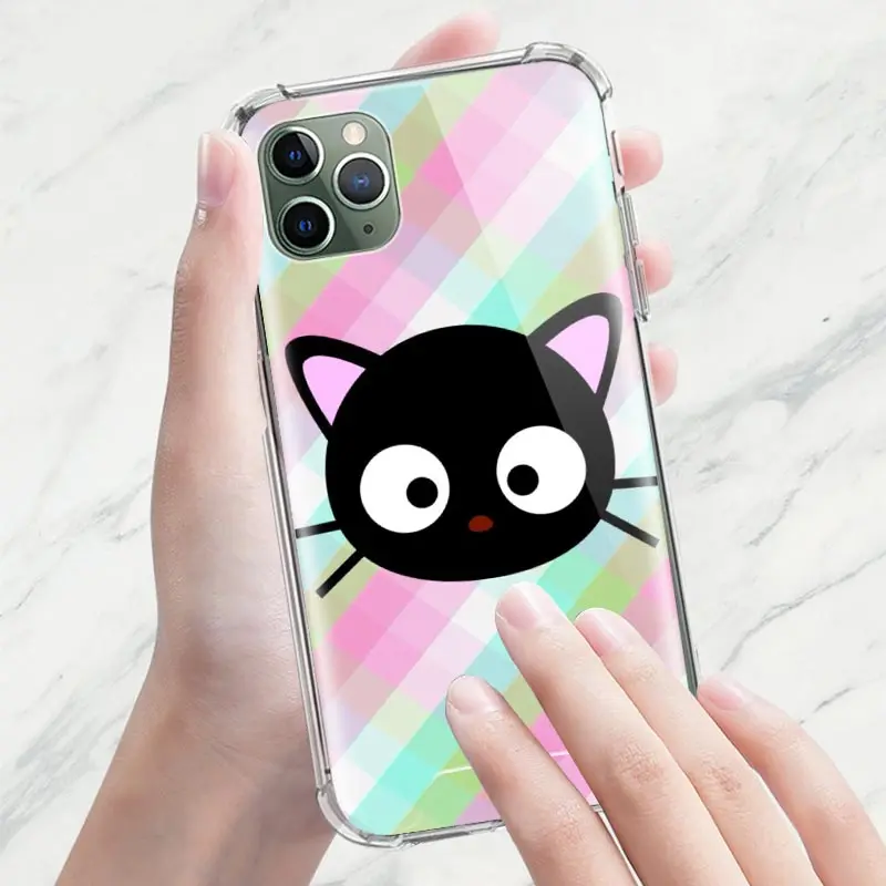 

Cute Cartoon Chococat Case For Apple iPhone 11 12 Pro 7 6 6S 8 Plus XR X XS Max SE 2020 Airbag Anti Fall TPU Phone Covers