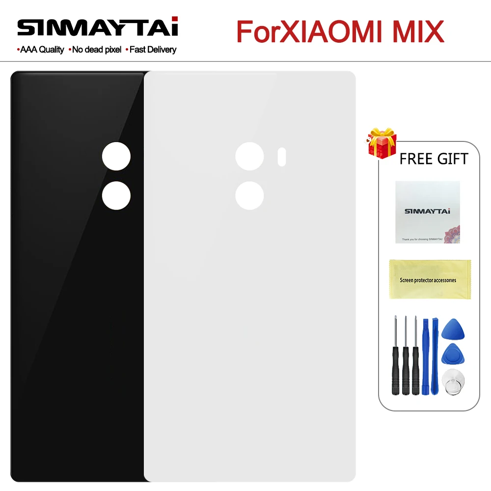 Оригинал для Xiaomi Mi MiX крышка аккумулятора Mix задняя корпуса Запасные