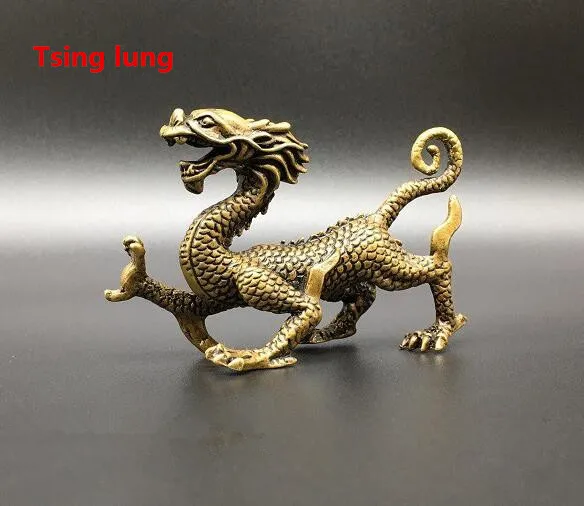 Китай латунь архаизмы четыре великое животное божество тсинг легких белый тигр
