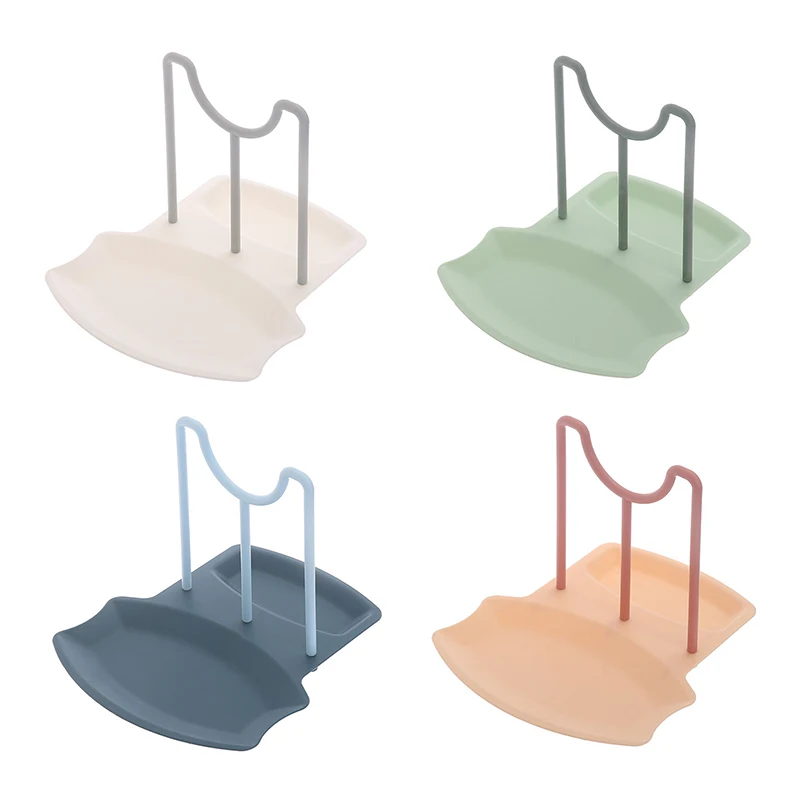 

Kitchen Organizer Pot Lid Storage Rack Shelf Countertop Punch-free Spoons Pad Bracket Home Kitchen Shelves Accessories Tools