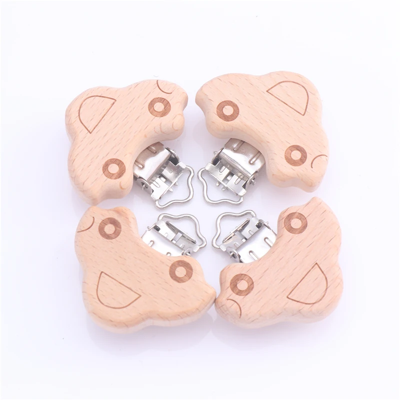 5 шт./лот пищевой бук деревянный зажим в форме животного сердца фиксатор для