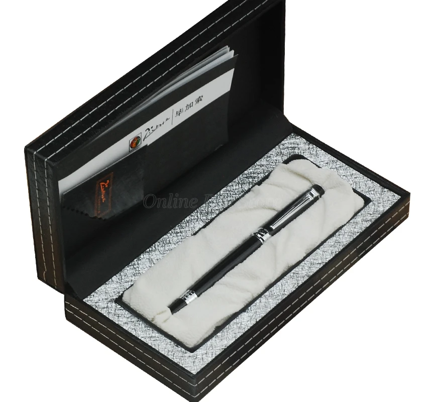 

Picasso 917 Metal Black Barrel Silver Trim Financial Roller Ball Pen Refillable Professional Office Stationery Writing Tool