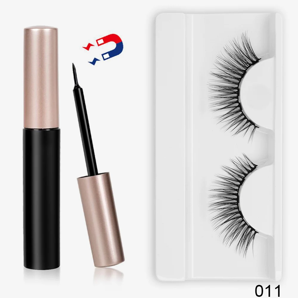 1 пара магнитных ресниц ISEEN и набор подводки для глаз 3D норковые накладные ресницы