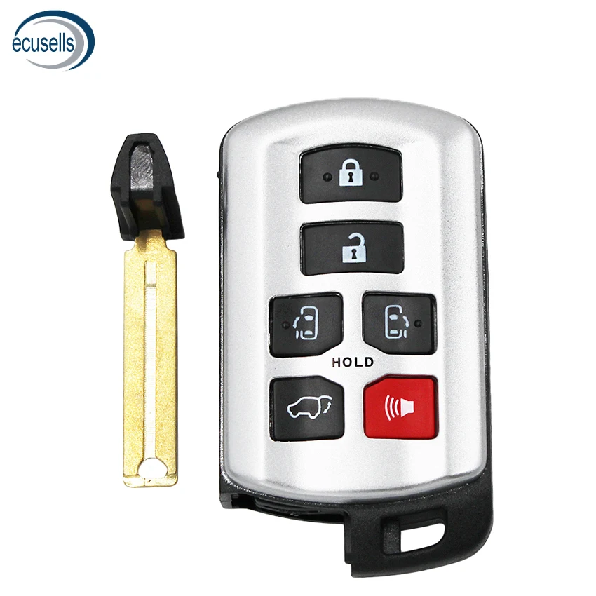 5 + 1/6 BTN запасной смарт-ключ с дистанционным управлением чехол для TOYOTA SIENNA 2011 2012 2013