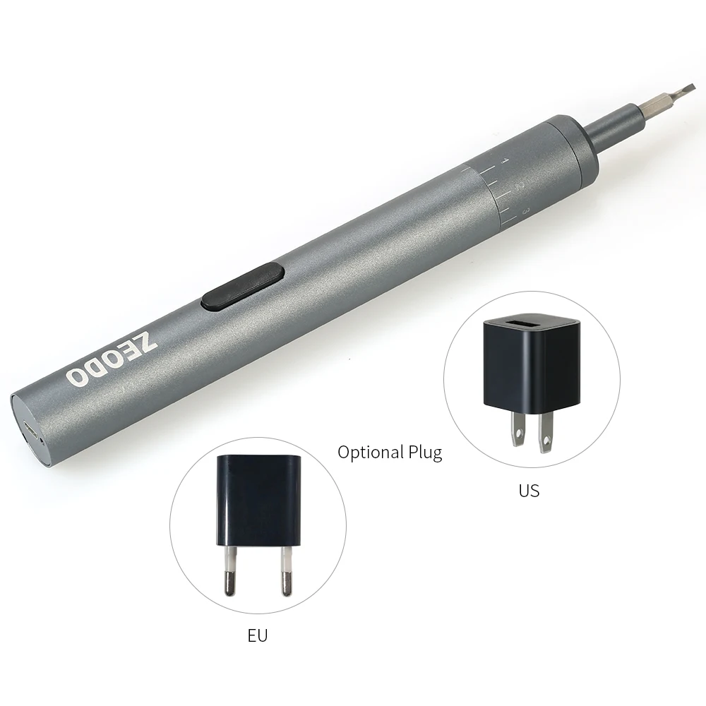 Набор миниатюрных электрических отверток с USB 8 шт. насадок регулируемая