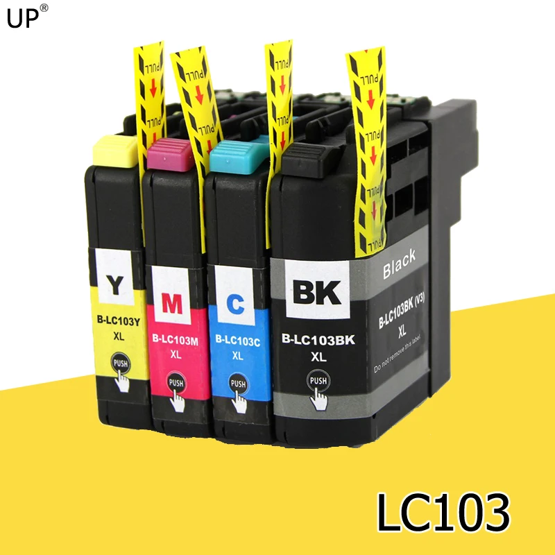 До LC103 чернильные картриджи совместимые для принтера Brother MFC J4510DW J4610DW J4710D J6520DW J6720DW