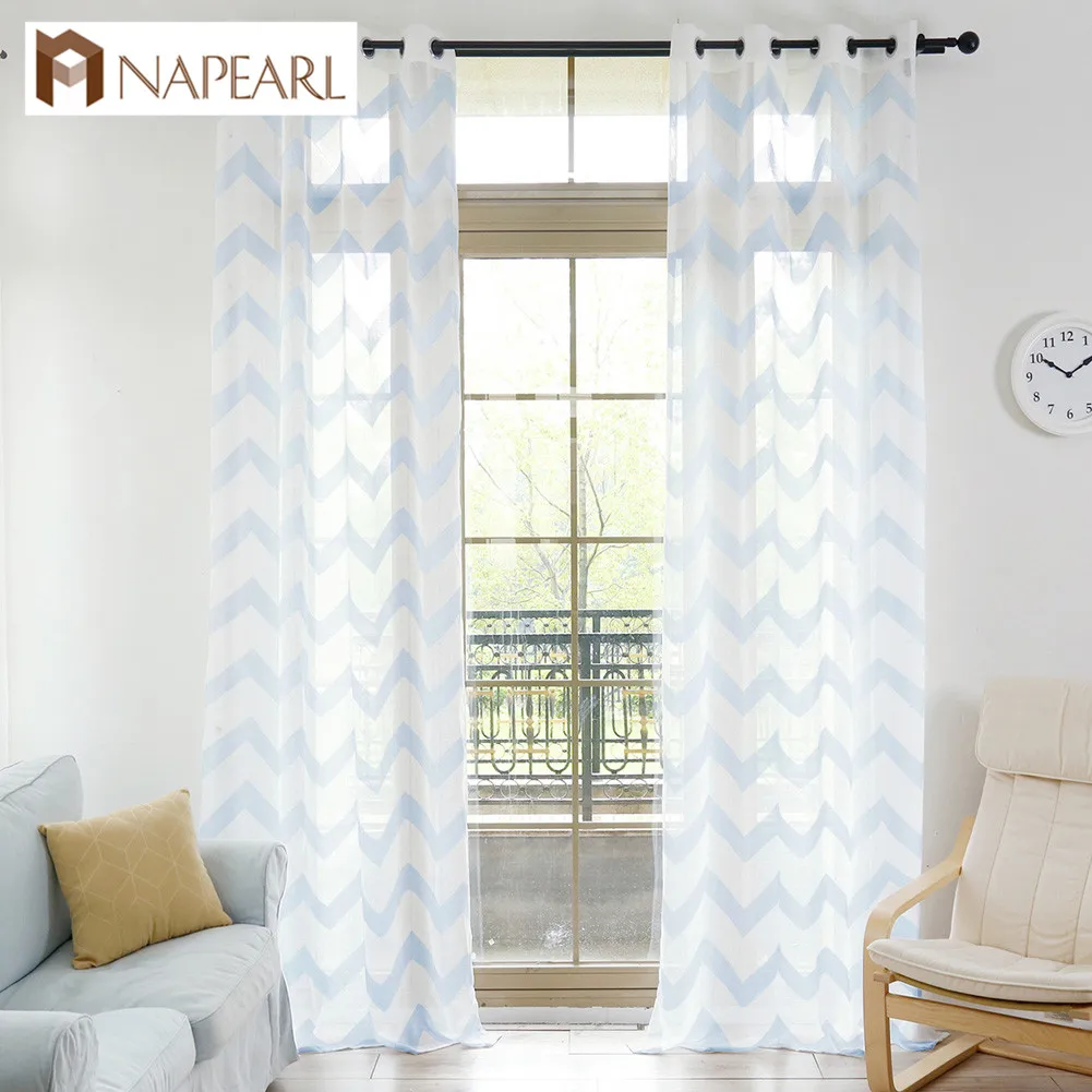 NAPEARL 1 шт. классический текстурированный полосатый занавес текстурированные