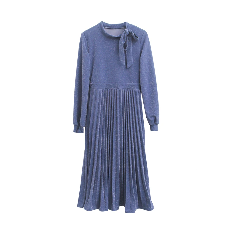 

Женское платье с блестками, винтажное Элегантное повседневное платье с длинным рукавом, вечерние платья в Корейском стиле, 2019