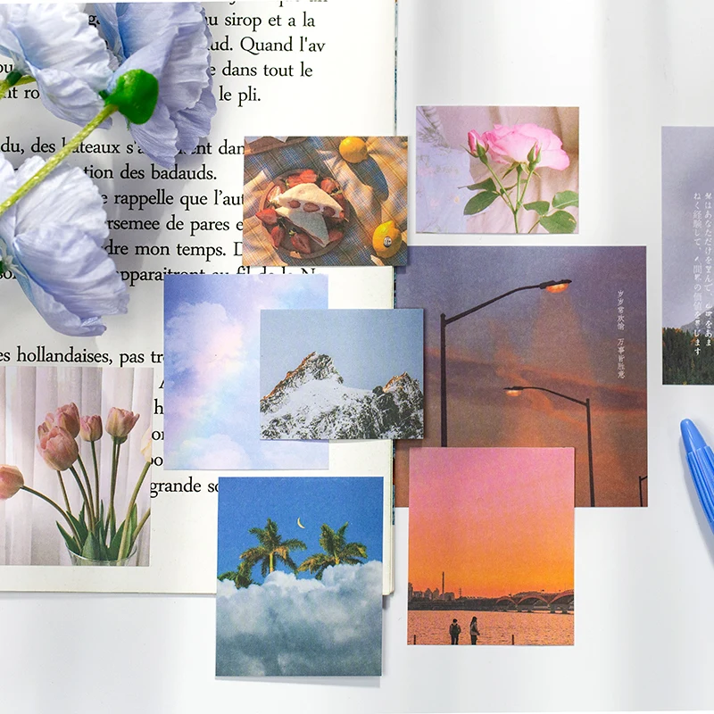 

4PCS/LOT like a dream like smoke series plan book material paper message combination memo pad