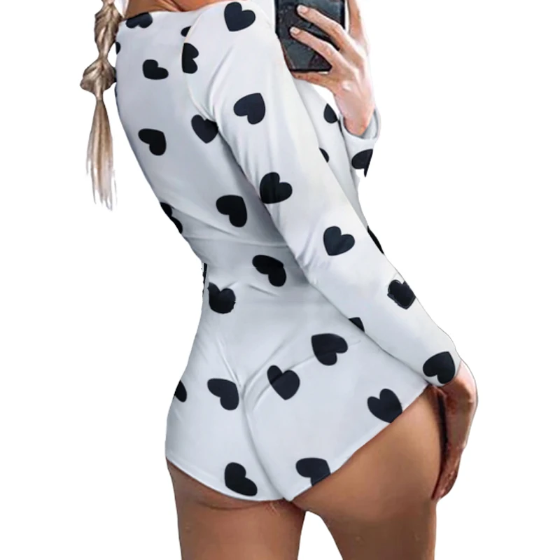 Женское облегающее боди с принтом губ и V-образным вырезом |