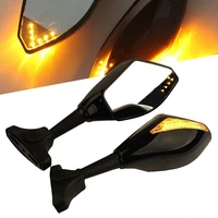 motorcycle motorbike rearview wing mirrors amber led turn signal indicator lamp motorcycle parts motorcycle lighting