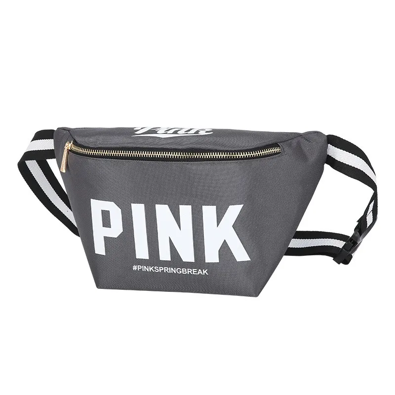 Waist Bag 8 Зимний Розовый спортивный костюм с буквенным принтом для женщин с длинным рукавом, повседневный комплект из 2 предметов, одежда размера плюс, комплект из двух предметов, брючный костюм - Цвет: Waist Bag 8