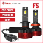 Автомобильная светодиодная лампа Canbus F5 9012 лм H4 H7 H11 Turbo без ошибок Ice Moto светодиодный 9005 HIR2 9006 фара 12 В H8 H9 противотуманная фара