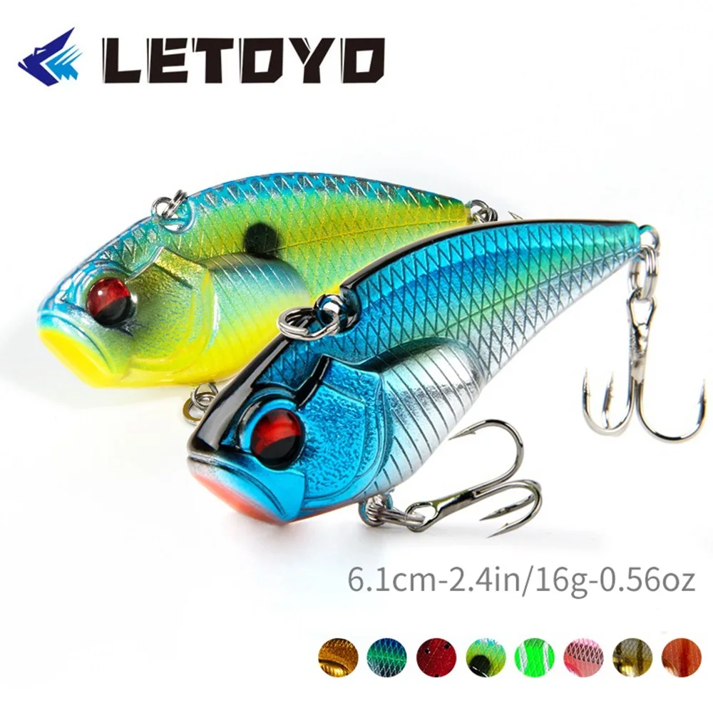 

LETOYO VIB 61mm 16g Easy Shiner Vibration Fishing Lure Sinking Spinner Bait Japan Isca Artificial Bass Pike Fishing Accessories