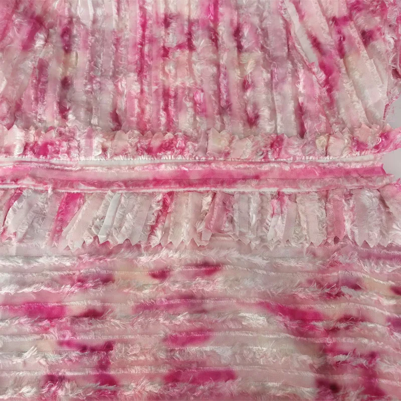 

Fashion Runway Designer Women's Bodycon Dress Pleated Snowflake Cashmere Stand Collar Long Sleeve Dress 2 Colors