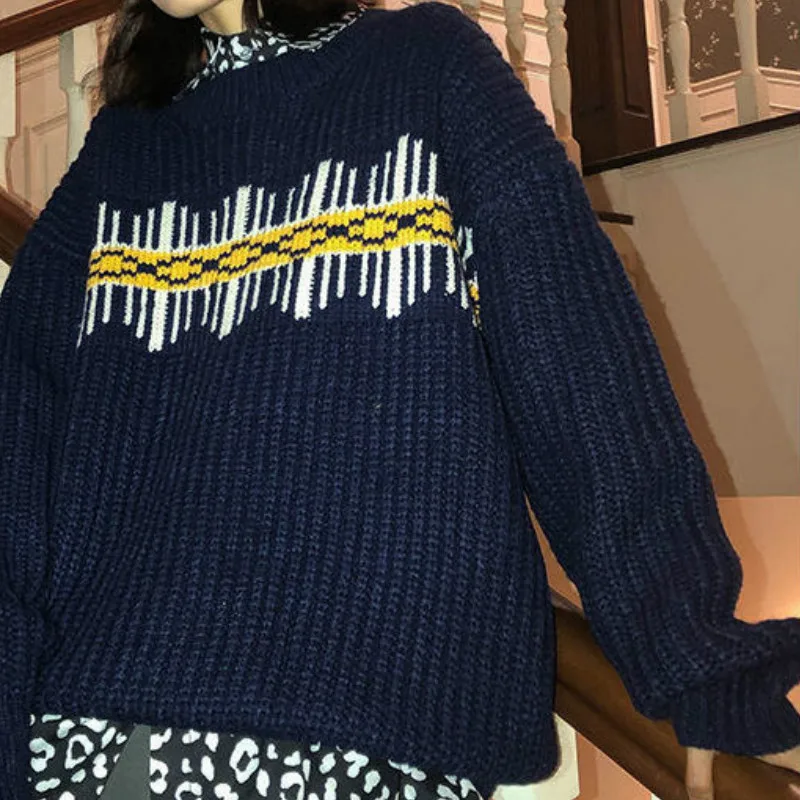 Женские пуловеры с вышивкой модная женская Свободная Удобная уличная одежда в