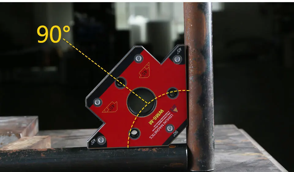 Две шт/упаковка стрелка Магнитный Сварочный позиционер сварочный кронштейн NdFeB сварочный зажим маленький размер WM6-S