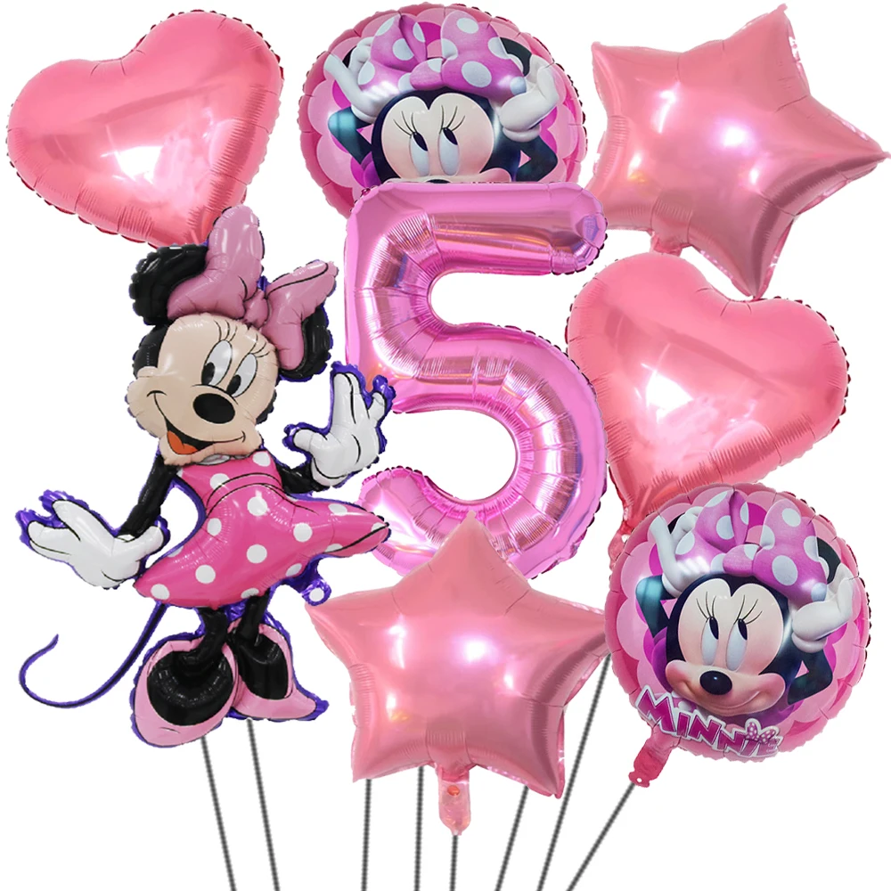 Набор воздушных шаров из фольги Минни 8 шт. |