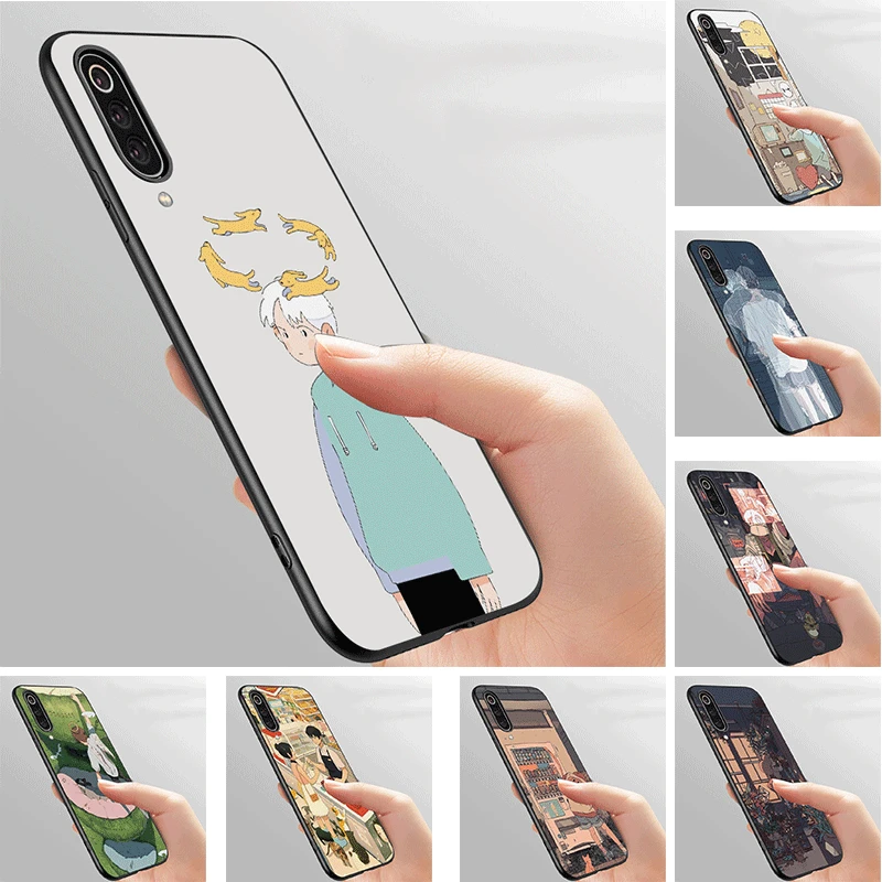 Чехол для телефона из мягкого черного ТПУ Xiaomi Redmi Note 8T Pro 7 5 6 4 4X 5A чехол милый