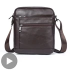 Сумка через плечо мужская, из натуральной кожи, винтажная